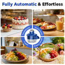 Descascador Elétrico de Frutas de 5 Lâminas | Descascador Automático Recarregável USB para Uvas, Alho, Tomates-Cereja | Gadget de Cozinha Eficiente, Uso Doméstico, Fácil de Limpar, Azul - Ótimo Presente para o Dia dos Namorados e Dia da Mãe